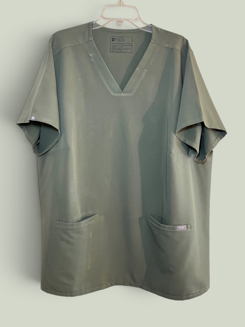 Figs Casma Moss (#8197) Scrub Top Size 5X